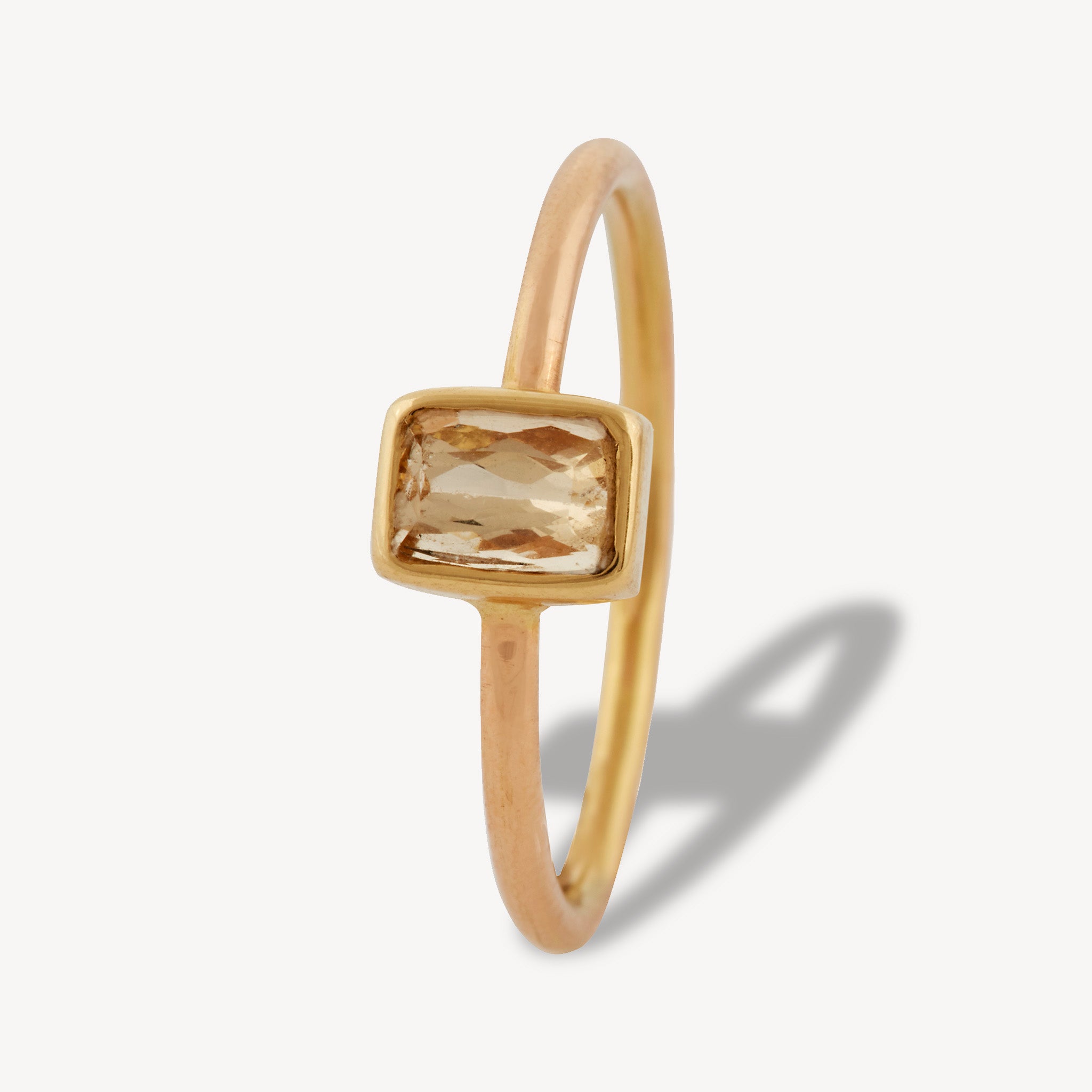 Small Imperial Topaz Ring