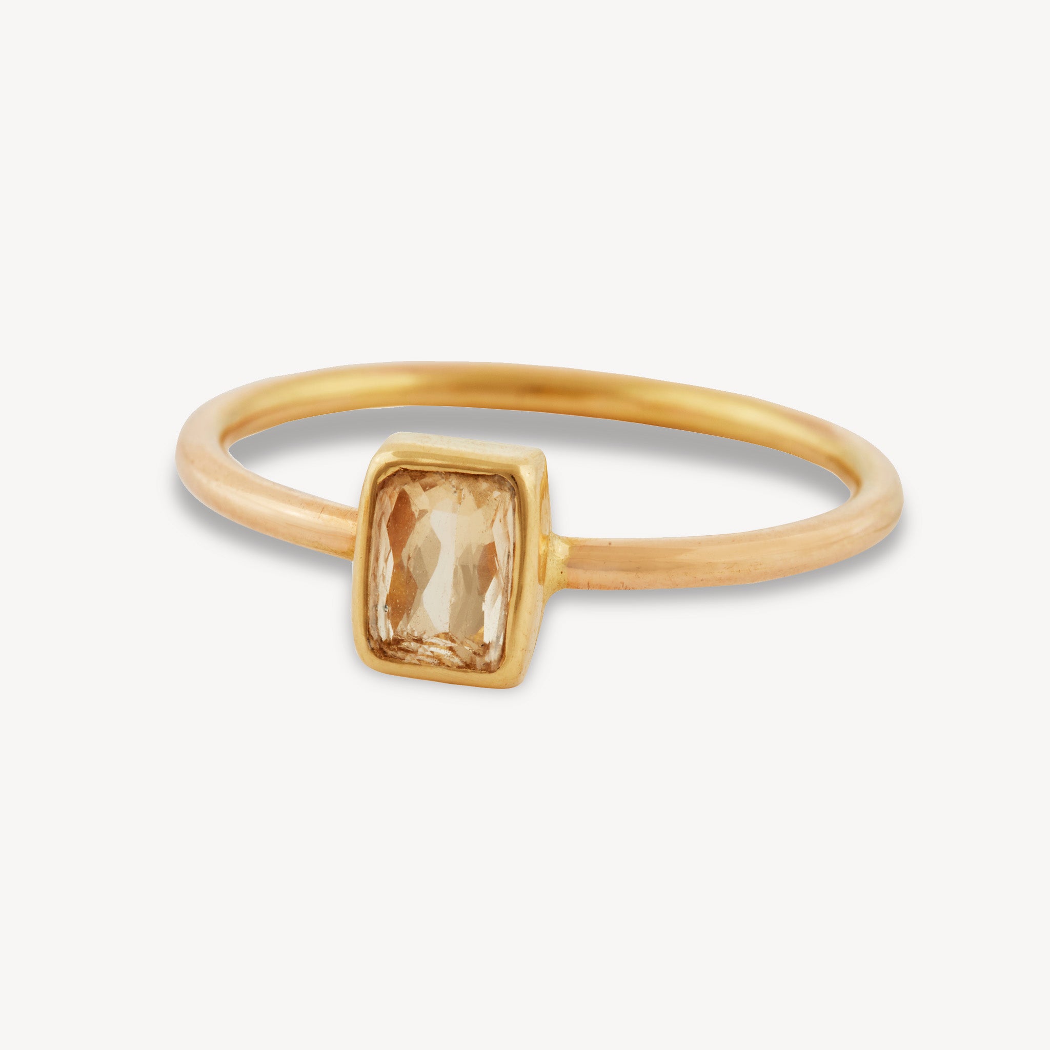 Small Imperial Topaz Ring