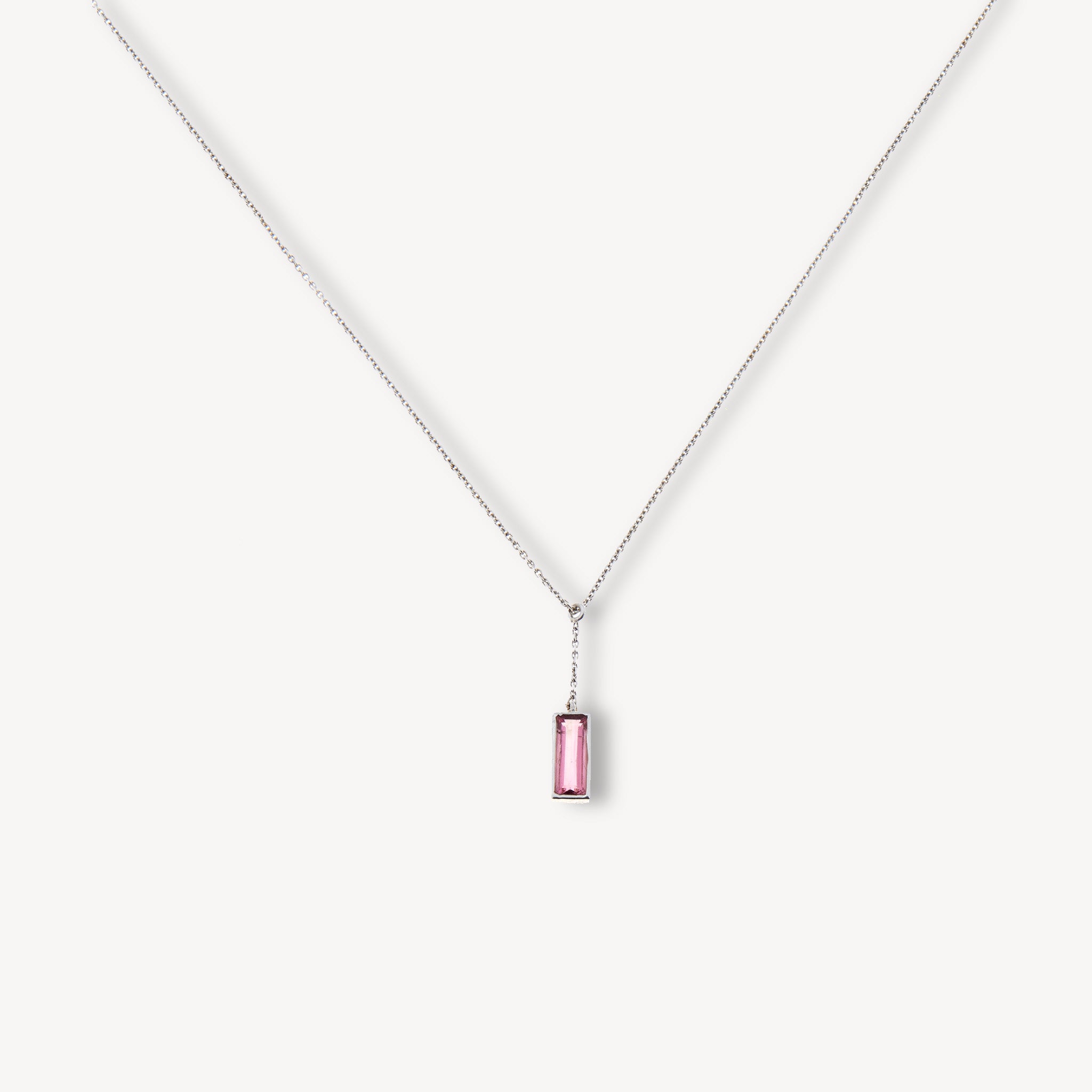 Pink Tourmaline Pendulum Pendant