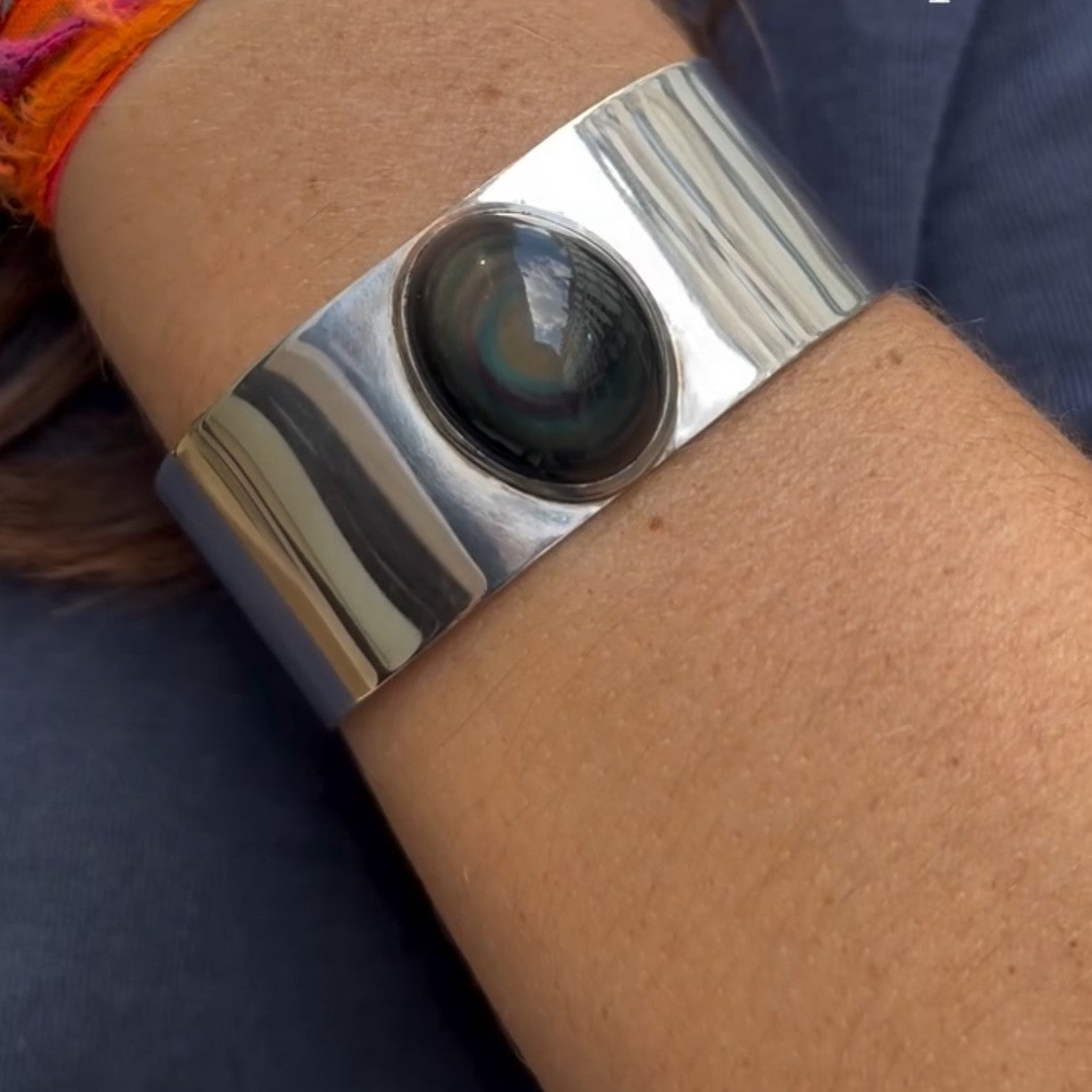 Manchette Obsidienne Arc-en-ciel