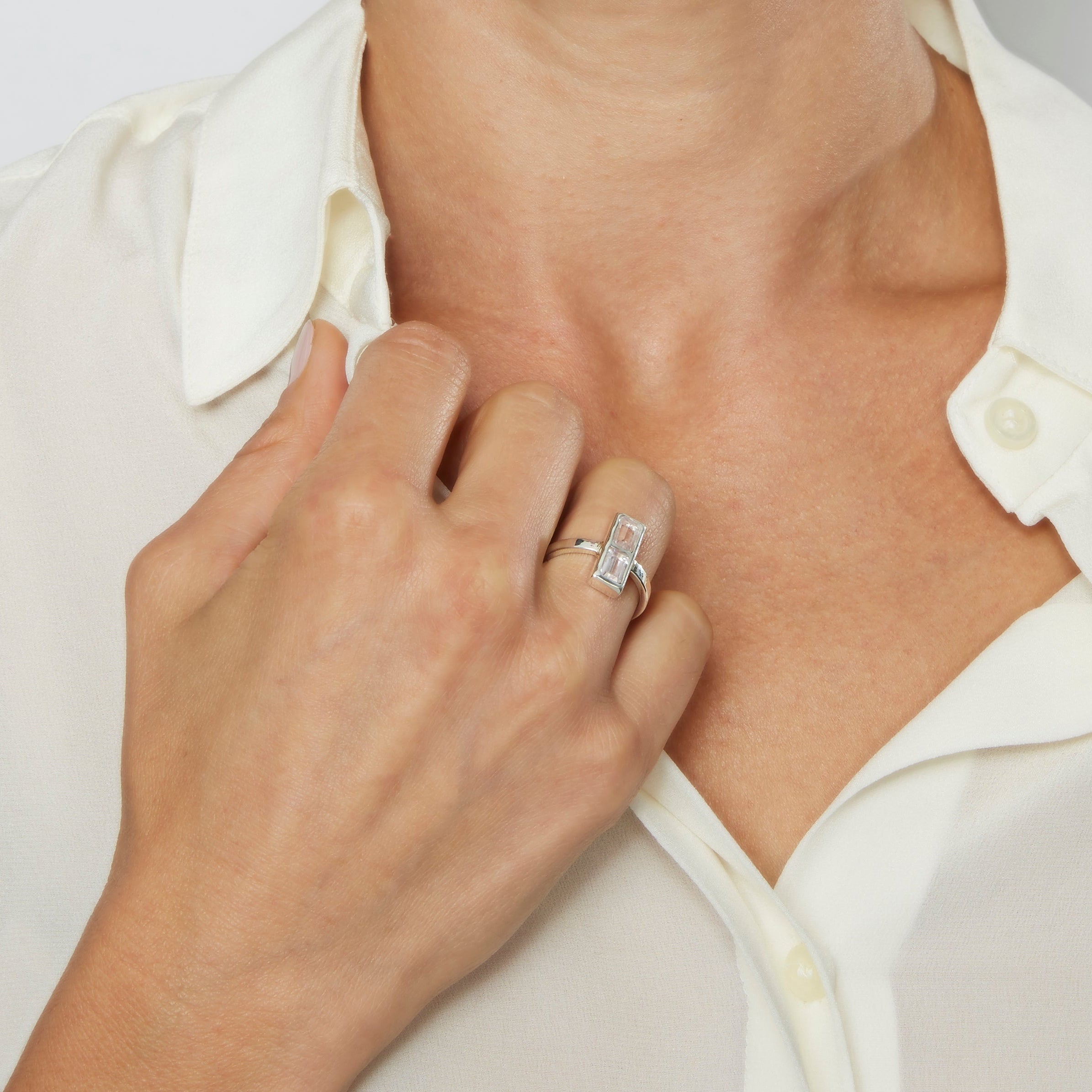 Bague Toi & Moi Kunzite
