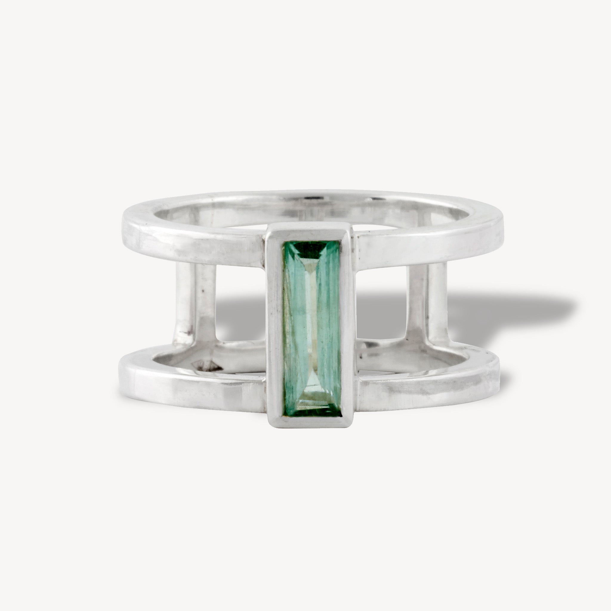 Aquamarine Graphic Ring