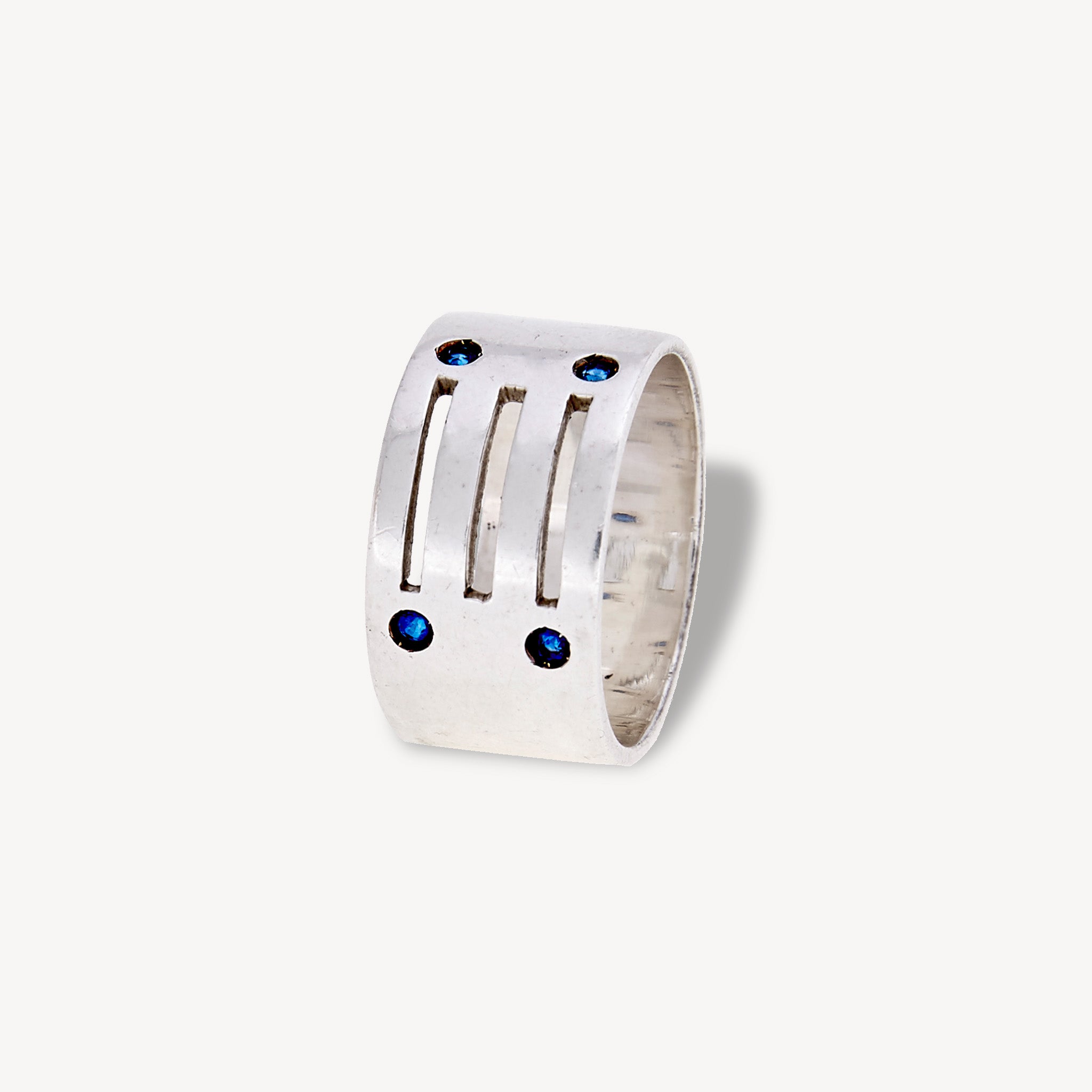 Bague Griffe Saphirs