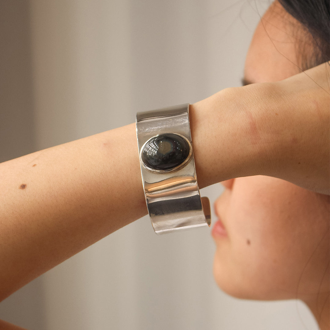 Rainbow Obsidian Cuff