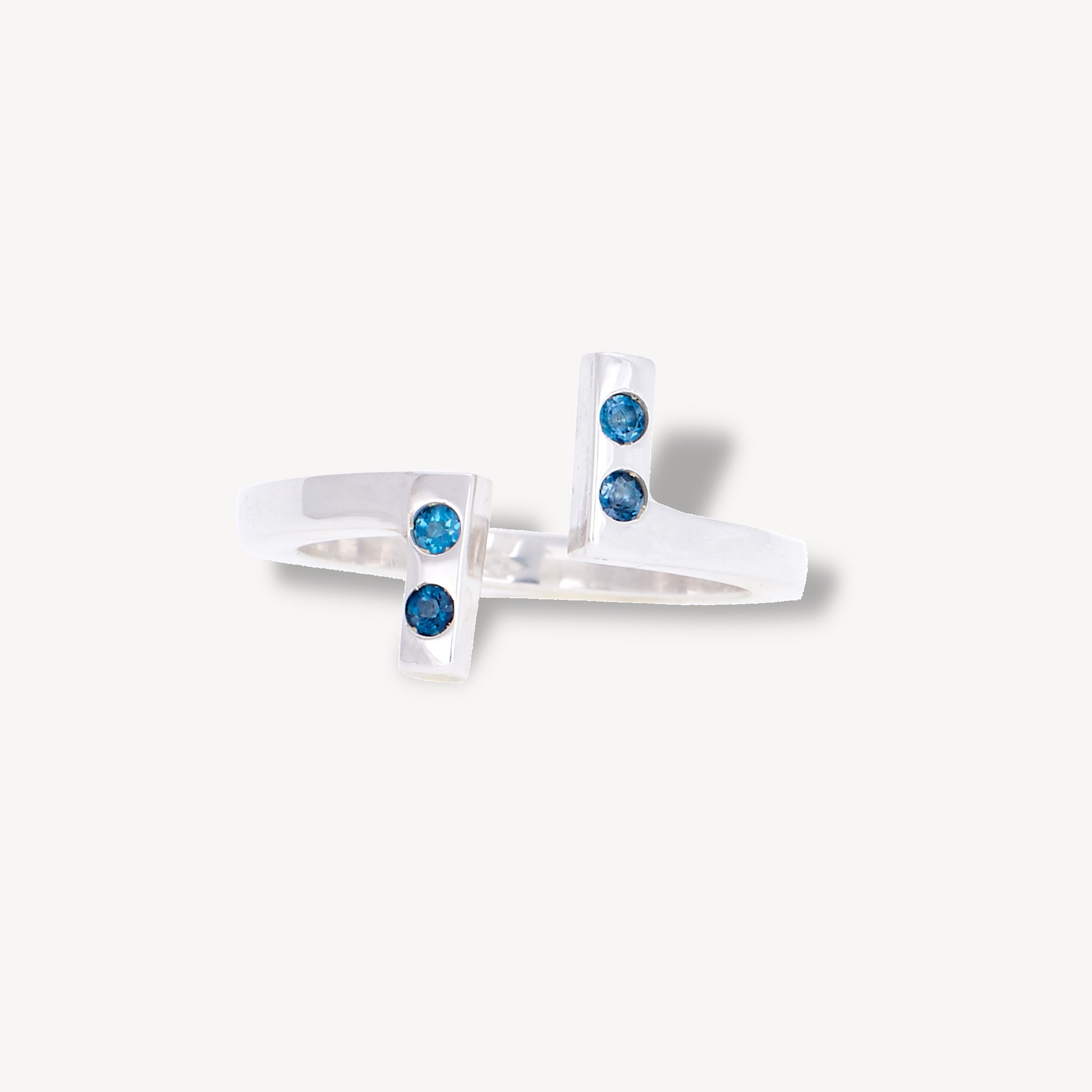 Bague Zig Zag Bleue