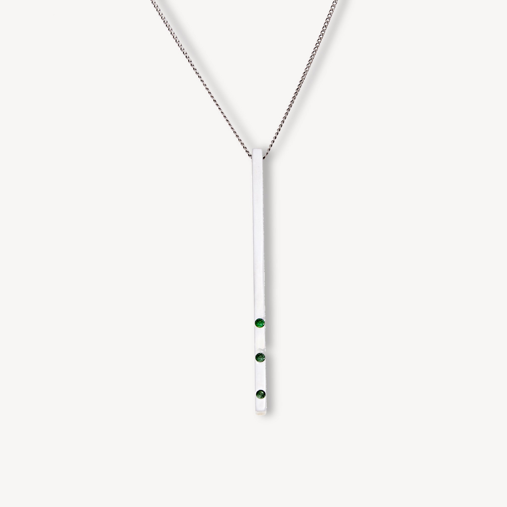 Pendentif Ligne tsavorites