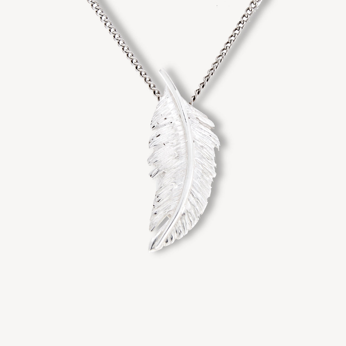Line.Bijoux Pendentif Plume Plaqué Or 750/000 - Ras Du Cou Sans Nickel Garanti 10 Ans