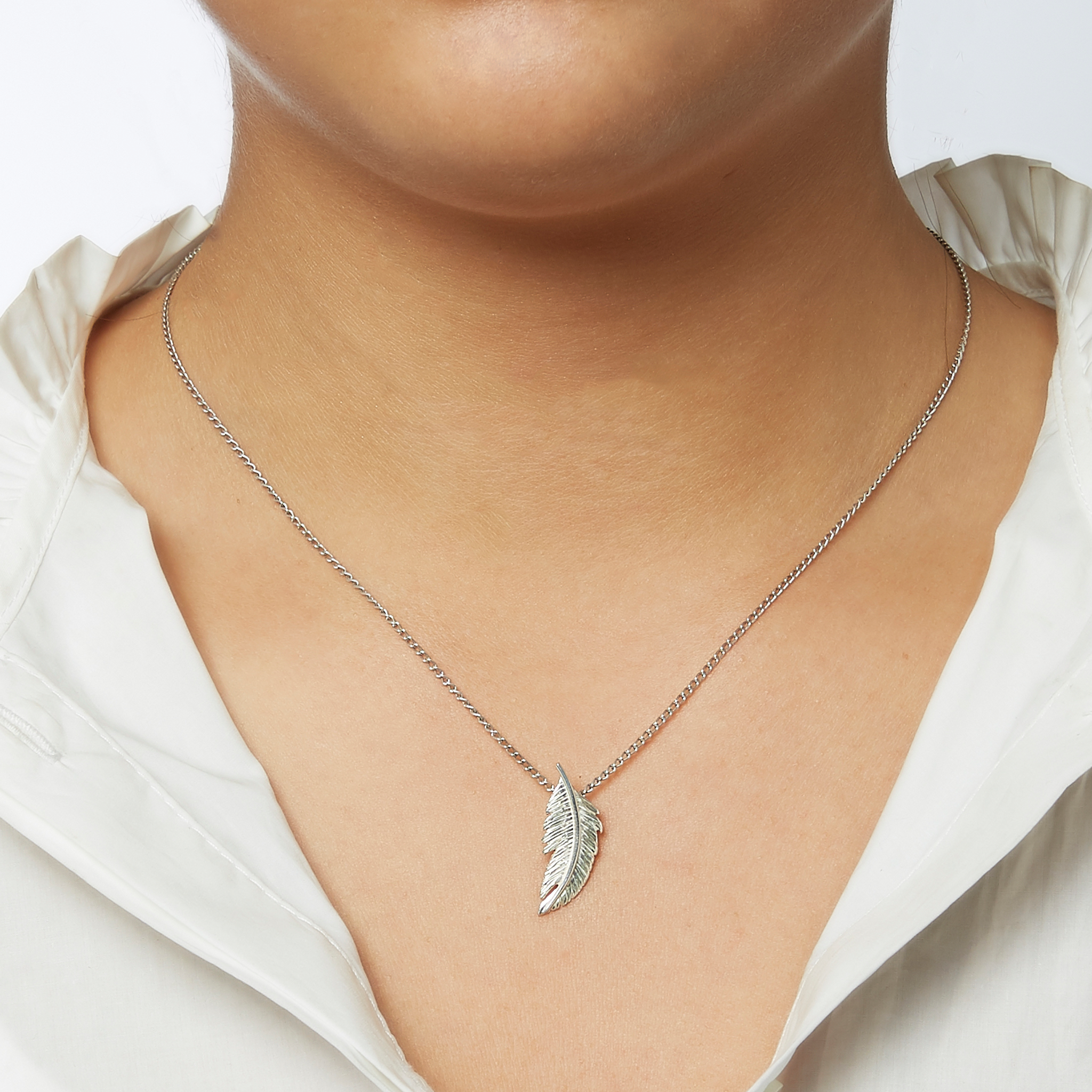 Pendentif Plume Gemme Joaillerie