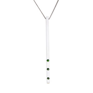 Pendentif Ligne et Gemmes GEMME Joaillerie, une élégance lumineuse.