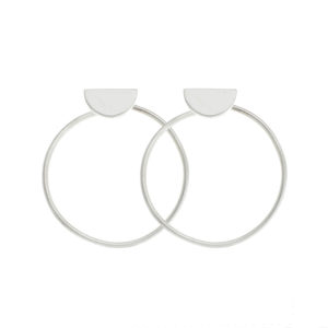 Boucles d’oreilles Bulle Demi-Lune GEMME Joaillerie, un design inspiré des astres.