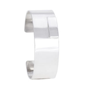 Manchette Fusion rectangle poli GEMME Joaillerie, un bijou épuré et contemporain.