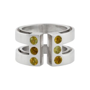 Bague Paillettes grand modèle en argent
